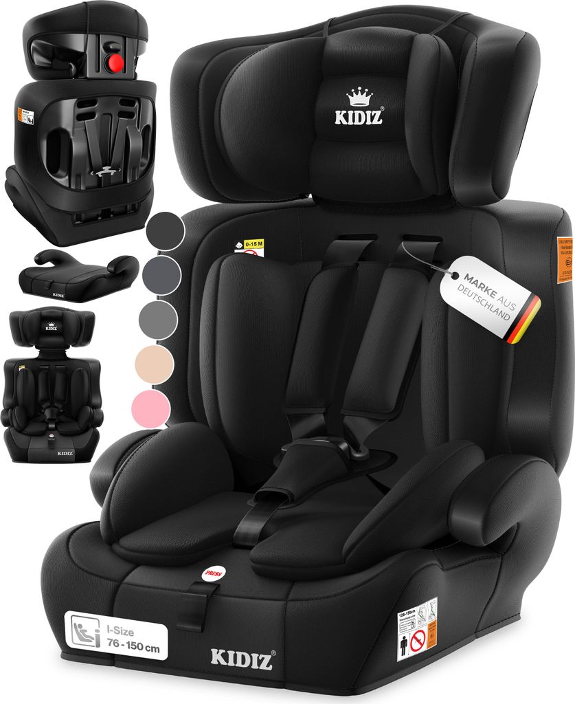 Seggiolino auto KIDIZ® Gruppo 1+2+3, da 9 a 36 kg, con Immagine del prodotto 