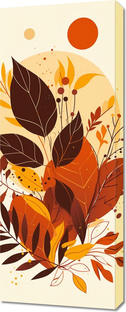 Bild 40x100cm Bunte Gesichter des Herbstes