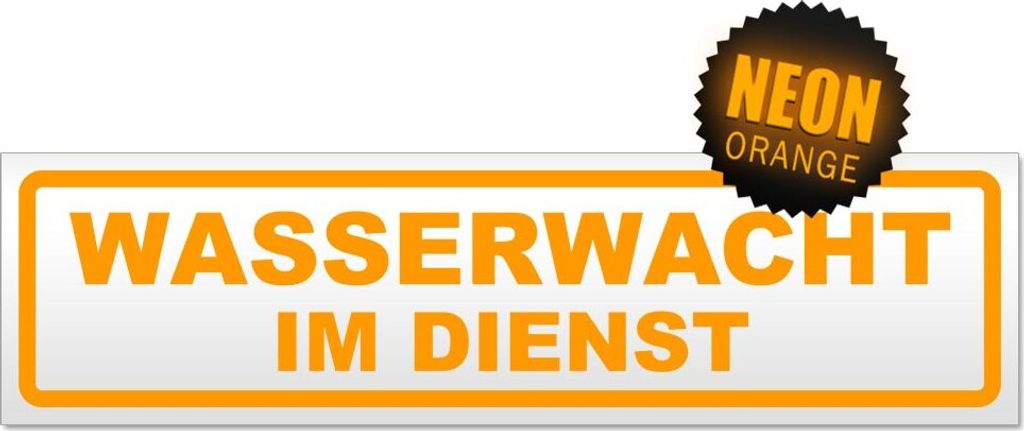 Wasserwacht im Dienst Magnetschild Schild magnetisch