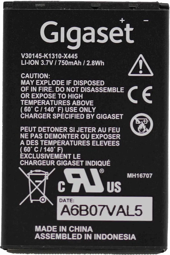 Batterie pour Gigaset SL400H SL78H idéale pour vos longues conversations