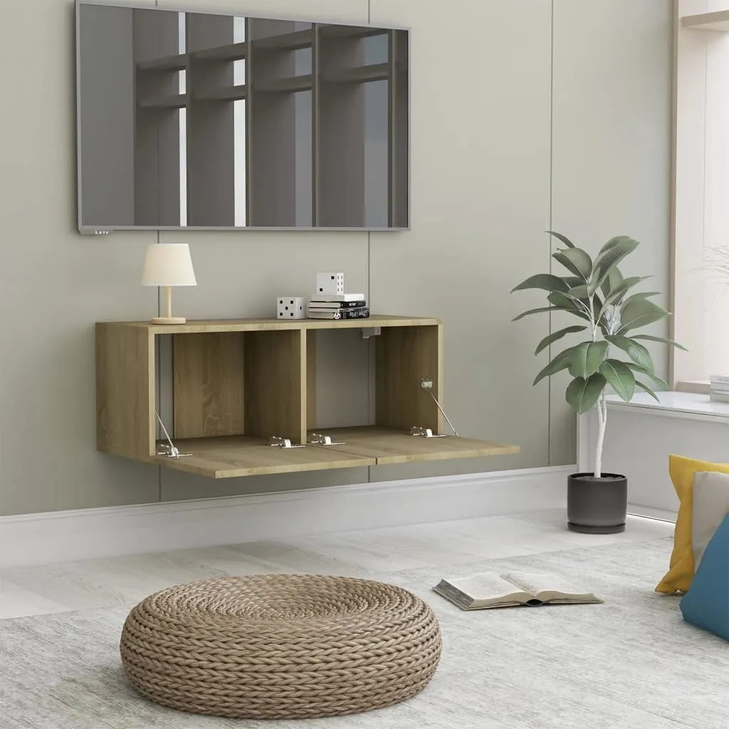 Mobile TV Rovere Sonoma 80x30x30 cm Maison Exclusive | Design Sospeso - 3