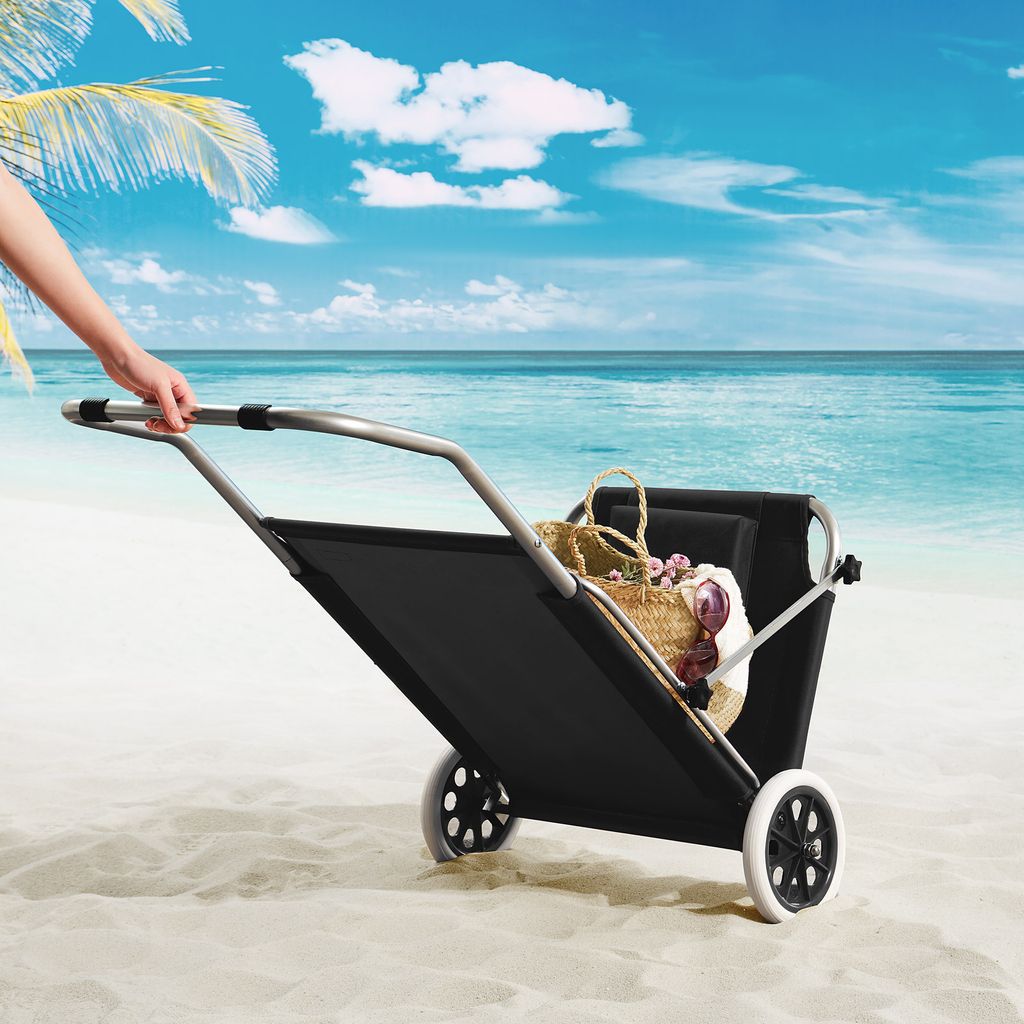 CASARIA® Sonnenliege Klappbar mit Dach Strandliege mit Produktbild 4