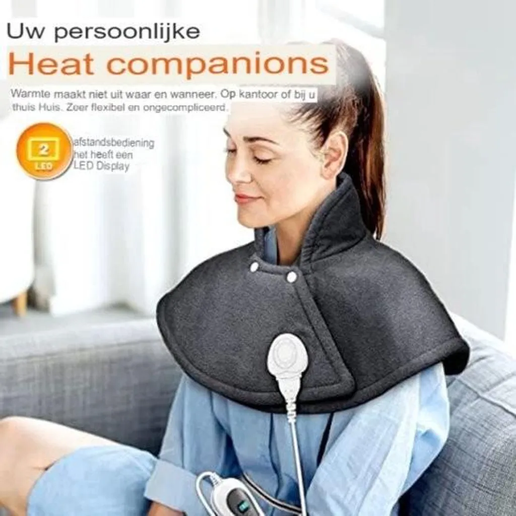 Coussin chauffant rechargeable : fini les douleurs de nuque et épaules