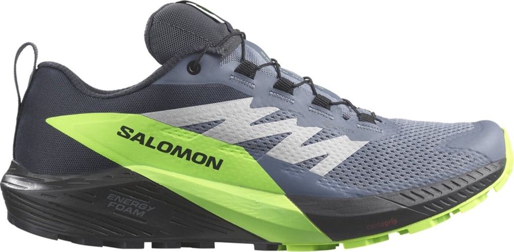 SALOMON SHOES SENSE RIDE 5 GTX Flint/Black/ 000 Flint Stone/Black/Green Ge 000 Flint Stone/Black/Green Ge 42