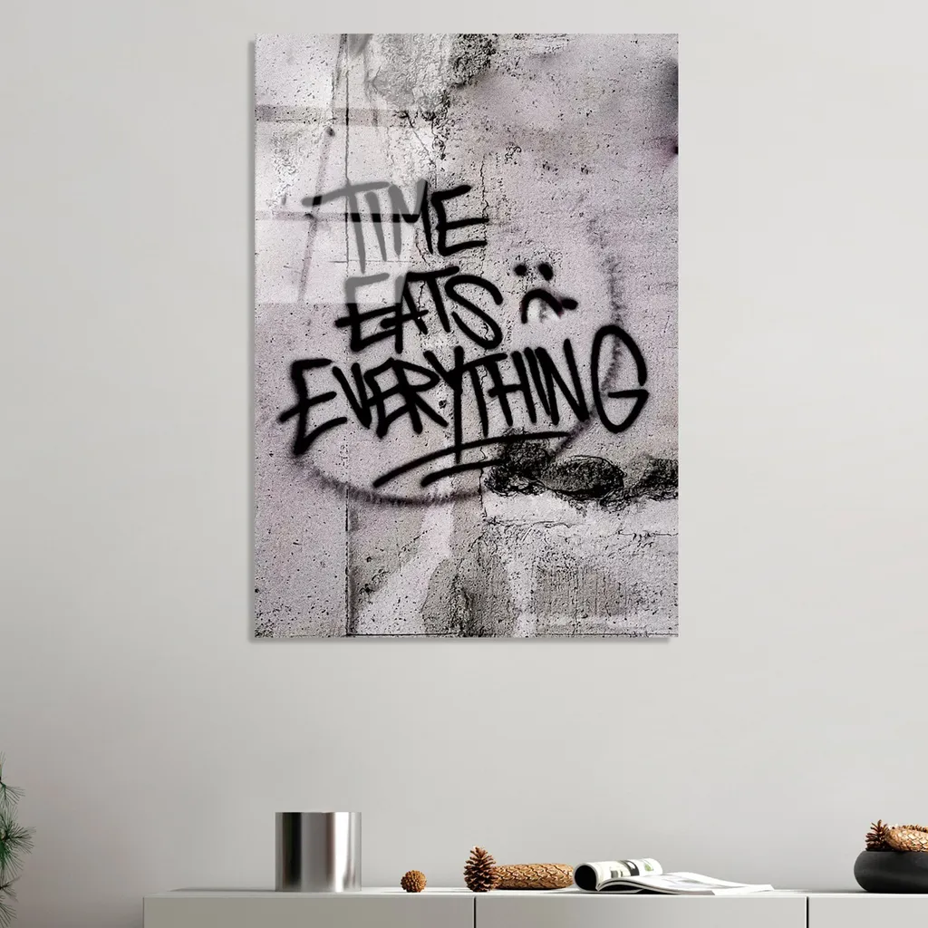 Wallity UV-490 45x65 Quadro Decorativo Vetro Temperato Multicolore