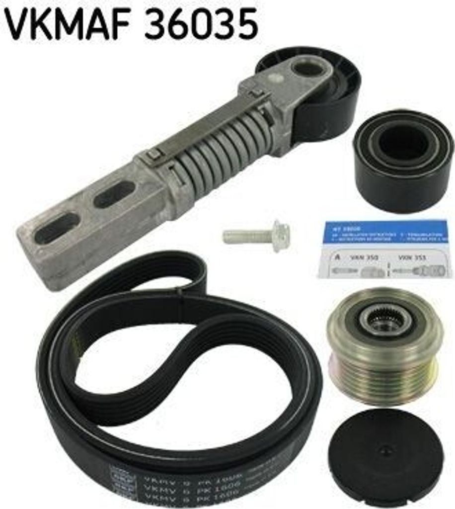 SKF VKMAF 36035 Keilrippenriemensatz für RENAULT Scénic I (JA0/1, FA0)