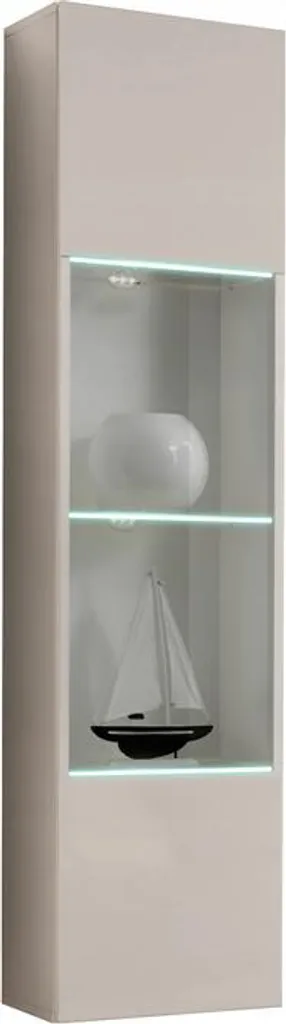 Vitrine suspendue FREYA cachemire avec éclairage LED design chic - 2