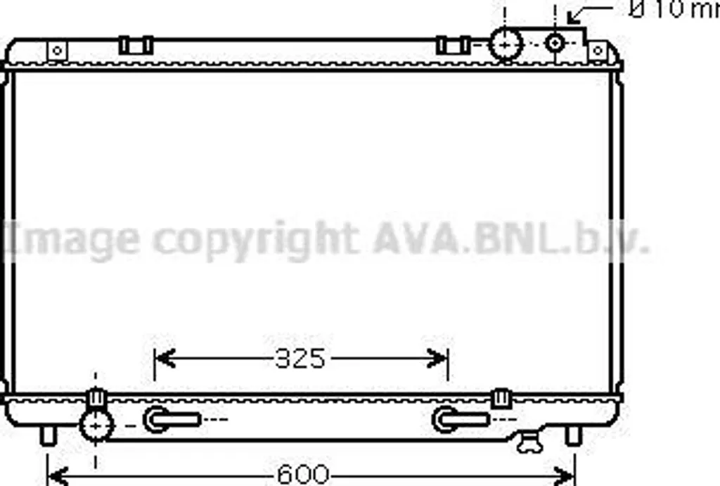 Radiateur Moteur pour Toyota Previa - Idéal Trajets Longs AVA TO2338