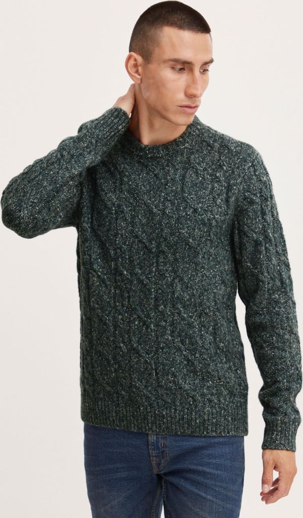 CASUAL FRIDAY CFKarl Herren Strickpullover Grobstrick Pullover mit Rundhalsausschnitt O-Neck Zopfstrick