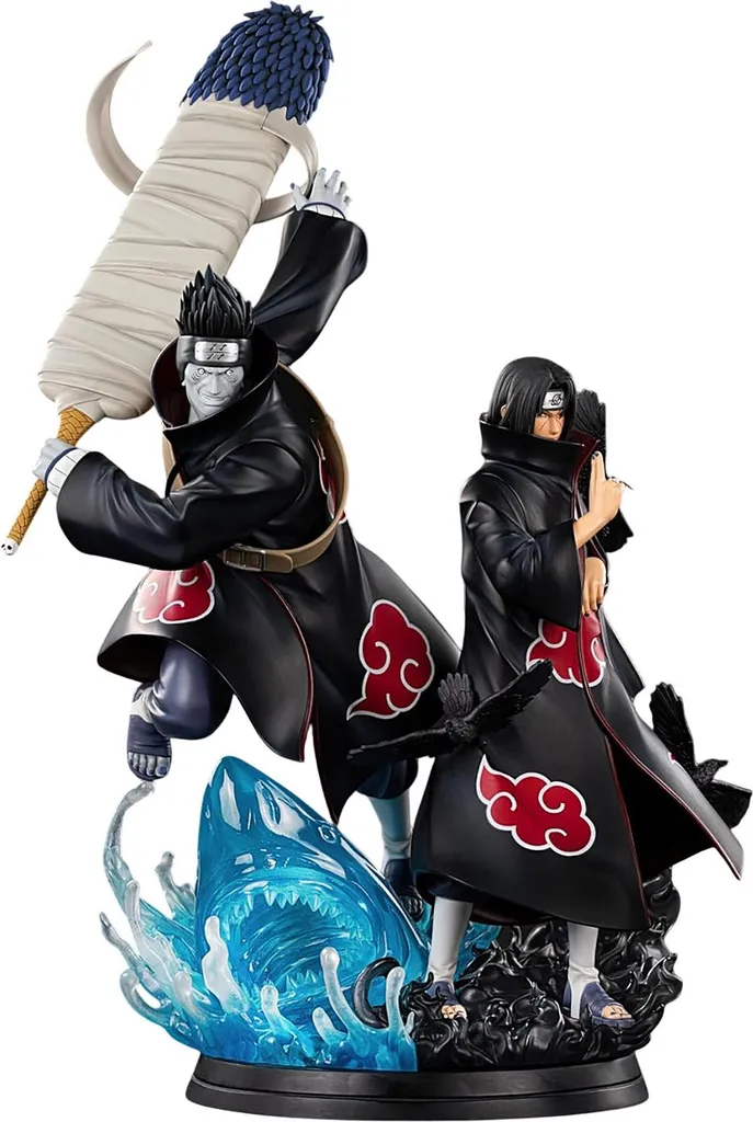 Figurine Naruto Shippuden Itachi Kisame Akatsuki Détails Premium 28cm