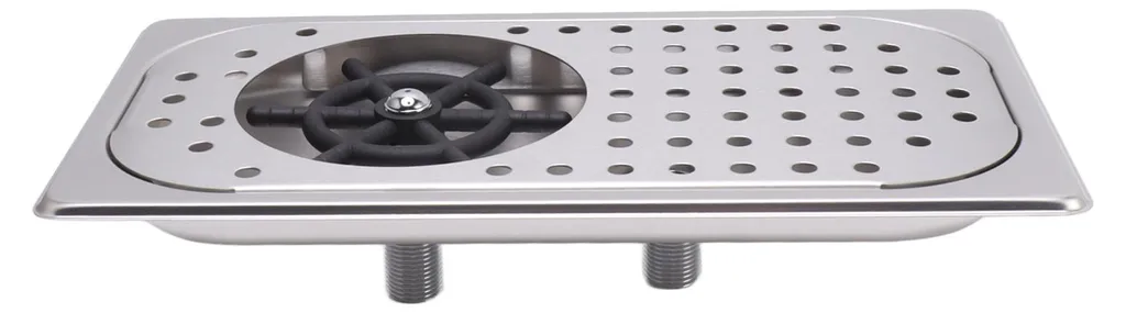 304 acciaio inox brocca sciacquatrice tazze macchina lavabicchieri lavaggio ad alta pressione con tubo di scarico sgocciolatoio per bar - caffetteria - negozio colore a