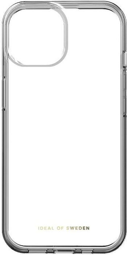 A clear iPhone case shown from the front on a white background.