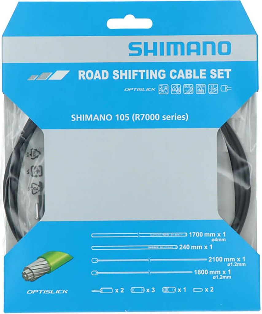 SHIMANO Schaltzug-Set 105 OPTISLICK Schaltzug - 105, Schwarz