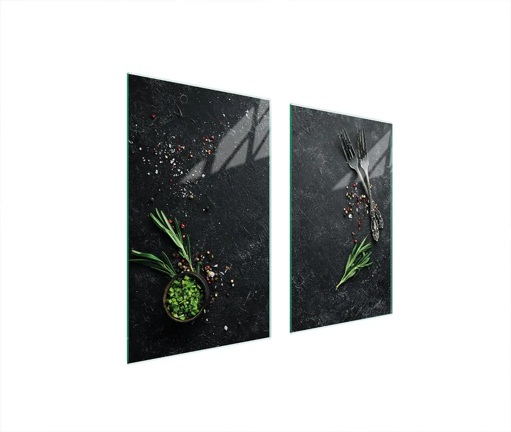 Piastre coprifornelli 2 pezzi 75x52 ceramica coprifornelli vetro tagliere ardesia cucina