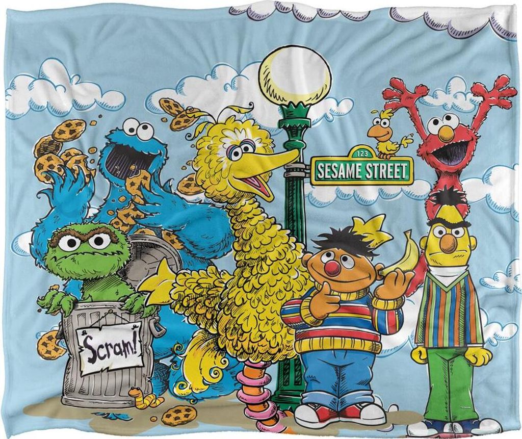 Sesame Street - Decke, Retro TV18519 (Einheitsgröße) (Bunt)