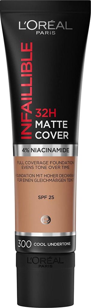 1x L’Oréal Paris Infaillible 32H Matte Cover 300 Cool 30 ml wasserfest