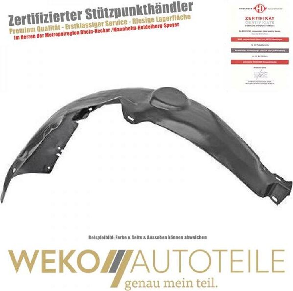 Verkleidung Radhaus vorne rechts DIEDERICHS 2203108 für VW