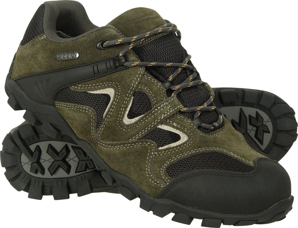 Mountain Warehouse - Herren Wanderschuhe "Curlews", Wasserfest, Wildleder MW142 (42 EU) (Khaki)