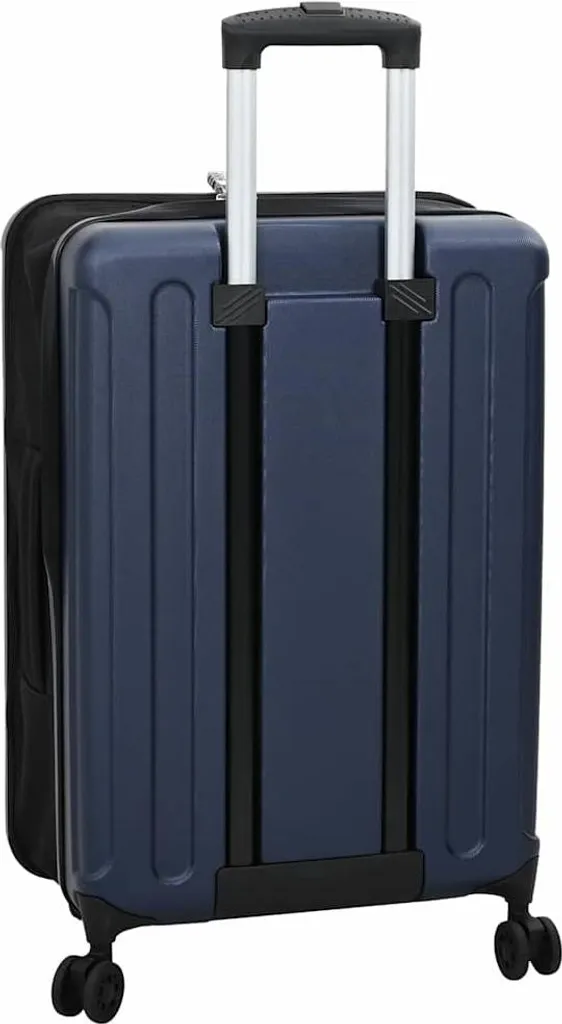 vidaXL Valigia con serratura blu scuro 43 x 27 x 66 cm Plastica ABS - 4