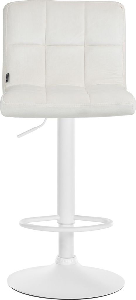 Barhocker HLO-CP289 Samt weiß creme