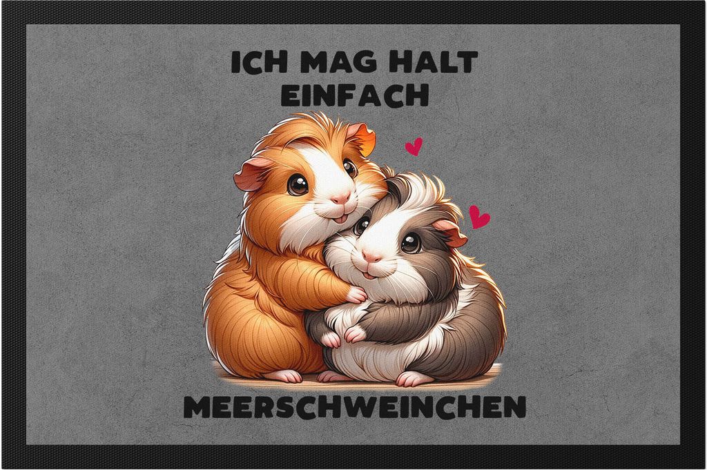 Ich mag halt einfach Meerschweinchen Fußmatte Meerschweinchen Liebhaber Nager