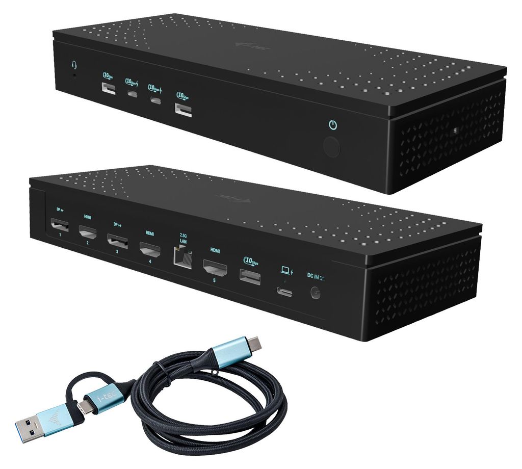 i-tec Universal 5x 4K/60Hz Display Docking Station + Power Produktbild 