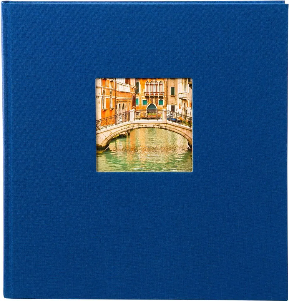 Goldbuch Bella Vista Album Blu 30x31 cm - Design in Lino e 60 Pagine