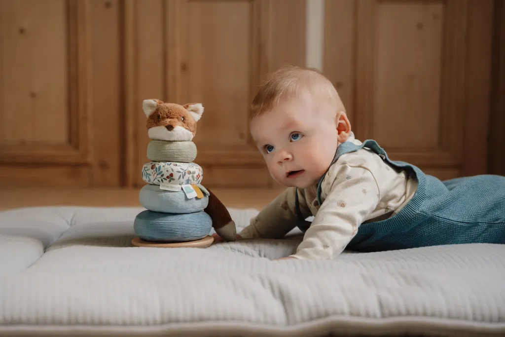 Jouet d'éveil sécurisé Forest Friends : blocs souples sans risque bébé