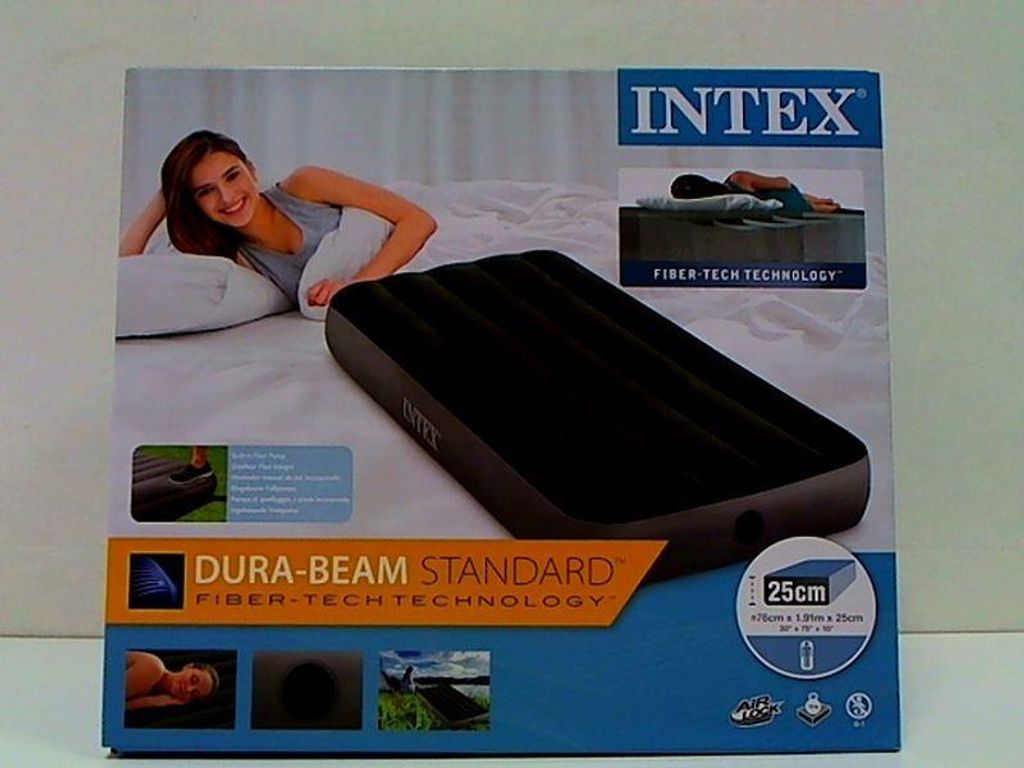 Intex Indoor und Outdoor Luftbett Cot Downy Airbed Produktbild 