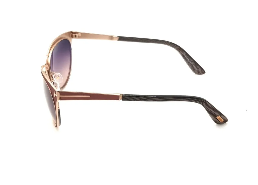 Tom Ford Nina FT0373S 74B Occhiali da Sole Donna Rosa Gatto | Luxury - 3
