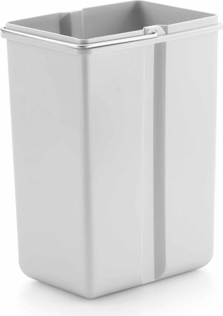 Naber Ersatzeimer, alu grau (8 Liter). - Mülleimer