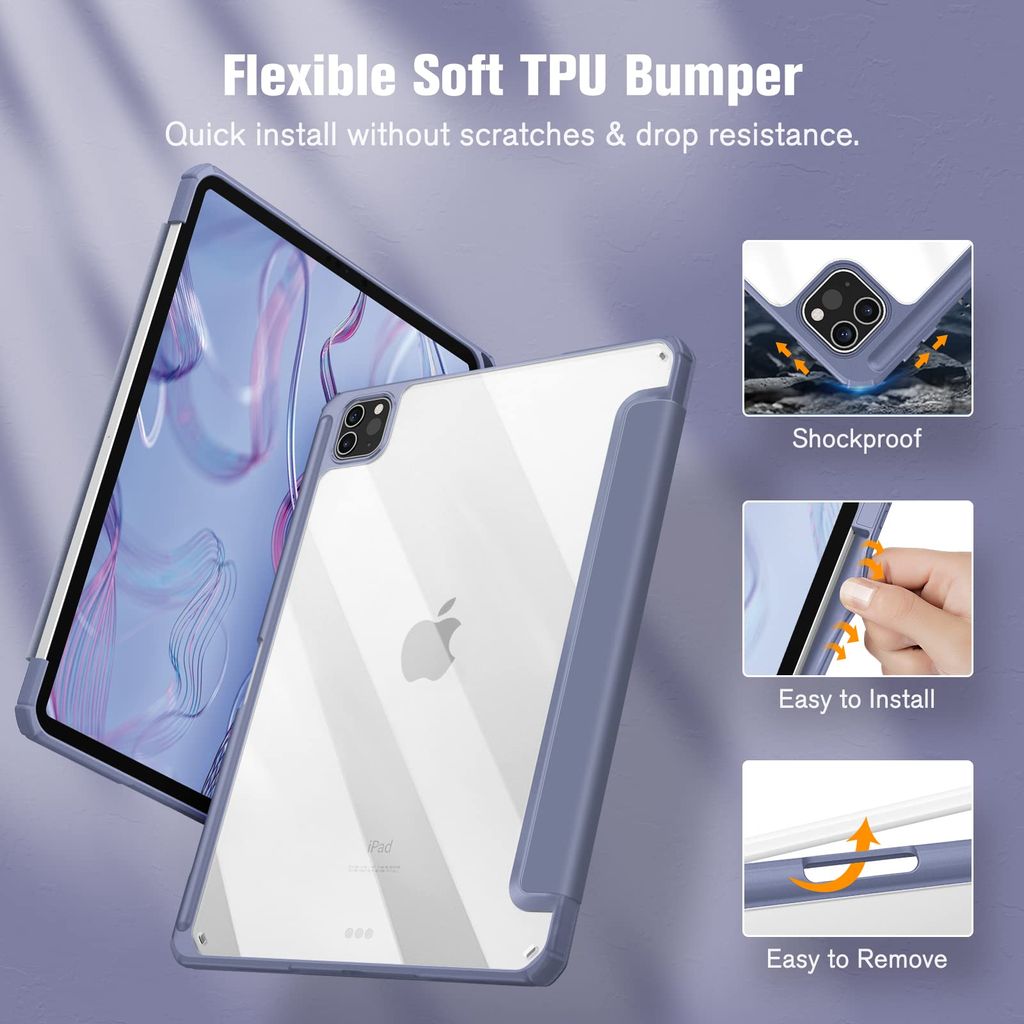 Custodia In Pelle PU Per IPad Pro 11 (1°,2°,3°,4° Gen) – Flip Cover Con Stand – Antigraffio