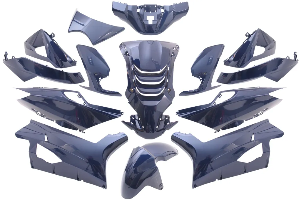 Kit habillage EDGE 14 pièces bleu métallisé pour Peugeot Speedfight 4