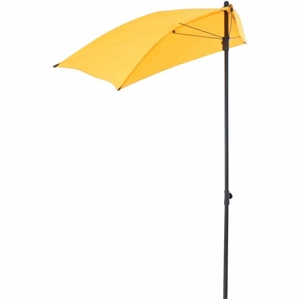 Ombrellone da balcone Siena Garden City Ombrellone, 160x100 cm, antracite/giallo