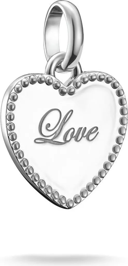Pendentif Charm Cœur en Argent Sterling - Bijou Personnalisable Femme