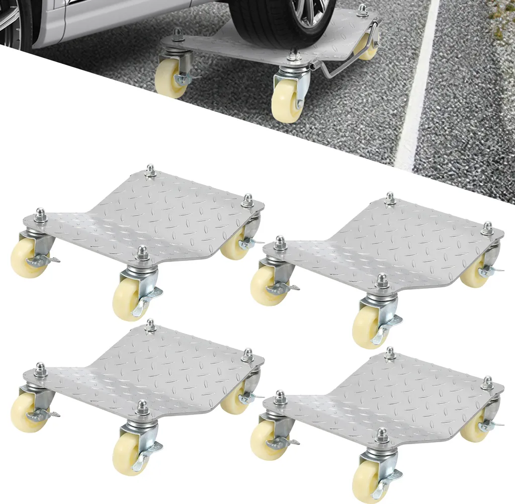Set 4 Carrelli Jayseuw per Manovra Auto d'Epoca - Proteggi e Sposta