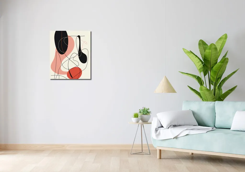 Quadro da Parete 50x60 Vibrazioni Astratte - Arredo Soggiorno Moderno - 2