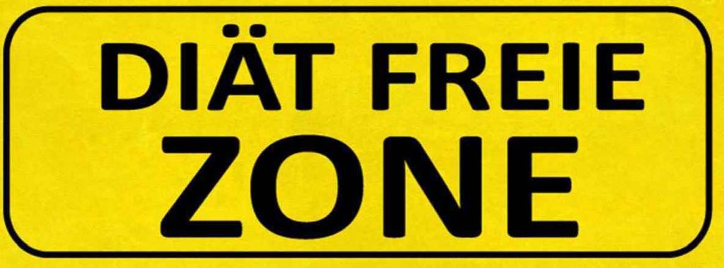 vianmo Holzschild 10x27 cm Diät freie ZONE Warnschild Hinweisschild