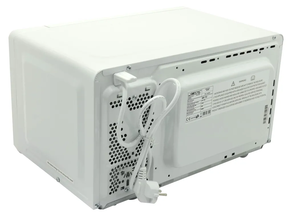 Four à Micro-ondes Clatronic 20L Blanc Idéal pour Cuisine et Studio - 4