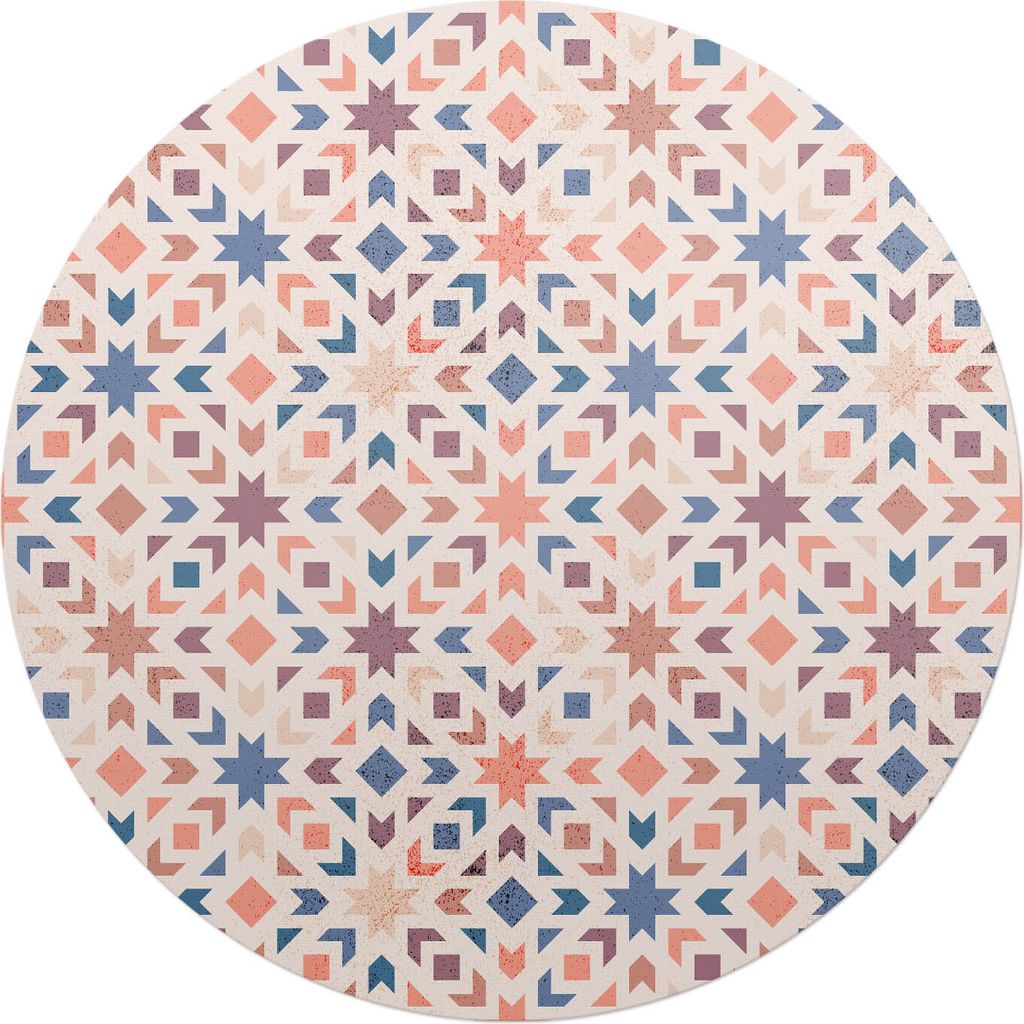 Geometrisches Retro-Muster – Bodenschutzmatte – Stuhlunterlage – Bürostuhlmatte – Rutschfeste Bodenmatte – Schutzmatte für Hartboden ...