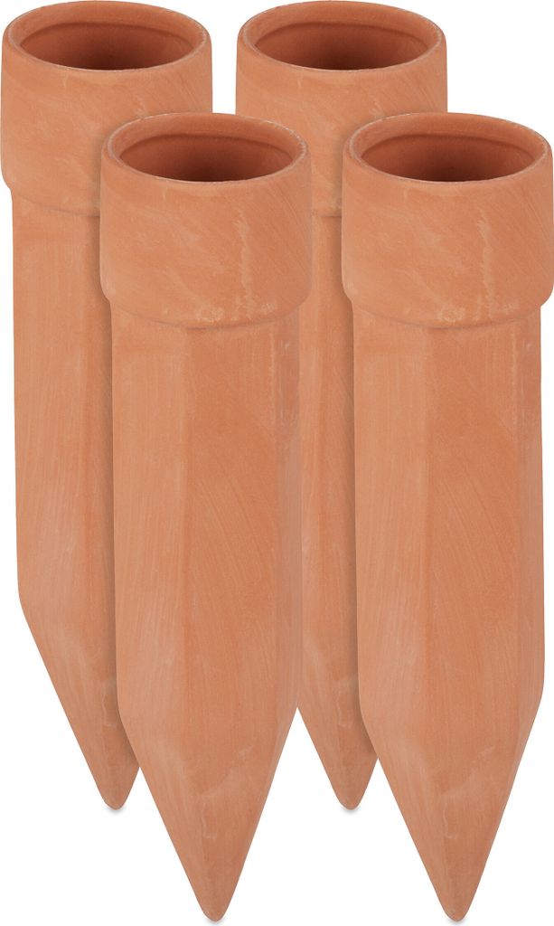 Relaxdays Tonkegel Bewässerung 4er Set, Bewässerungshilfe Produktbild 