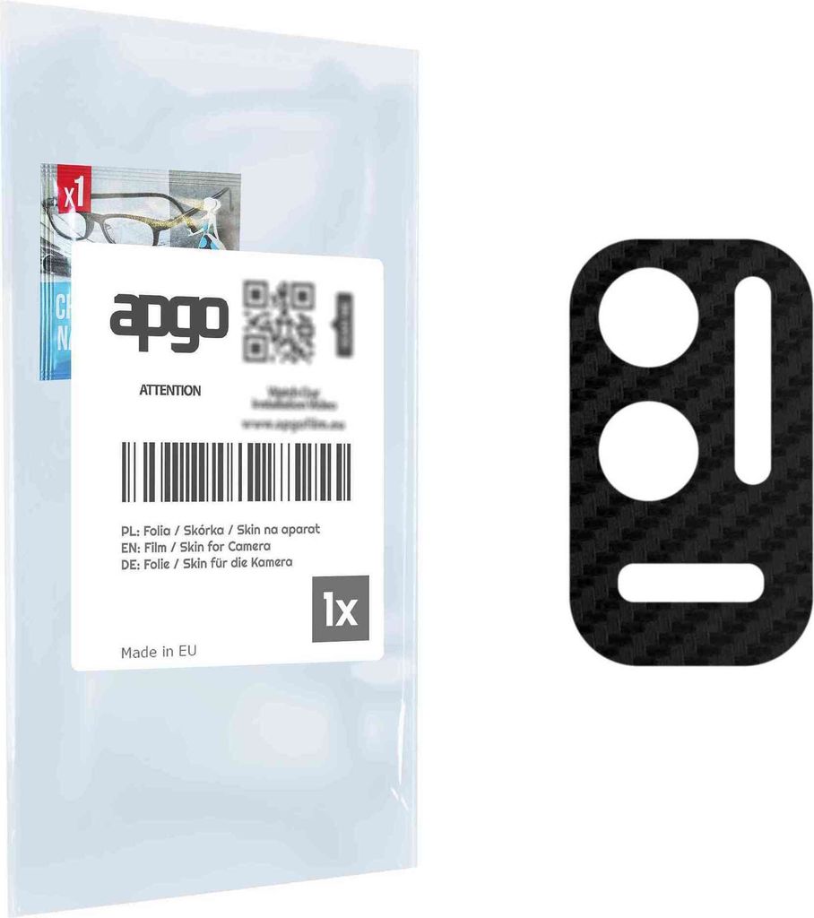 apgo Objektivschutz-Folie, Kameraschutz kompatibel mit Xiaomi Redmi Note 10T 5G Japan, Carbon-Imitation, Rückseite Schutzfolie für Kamera-Insel, ...