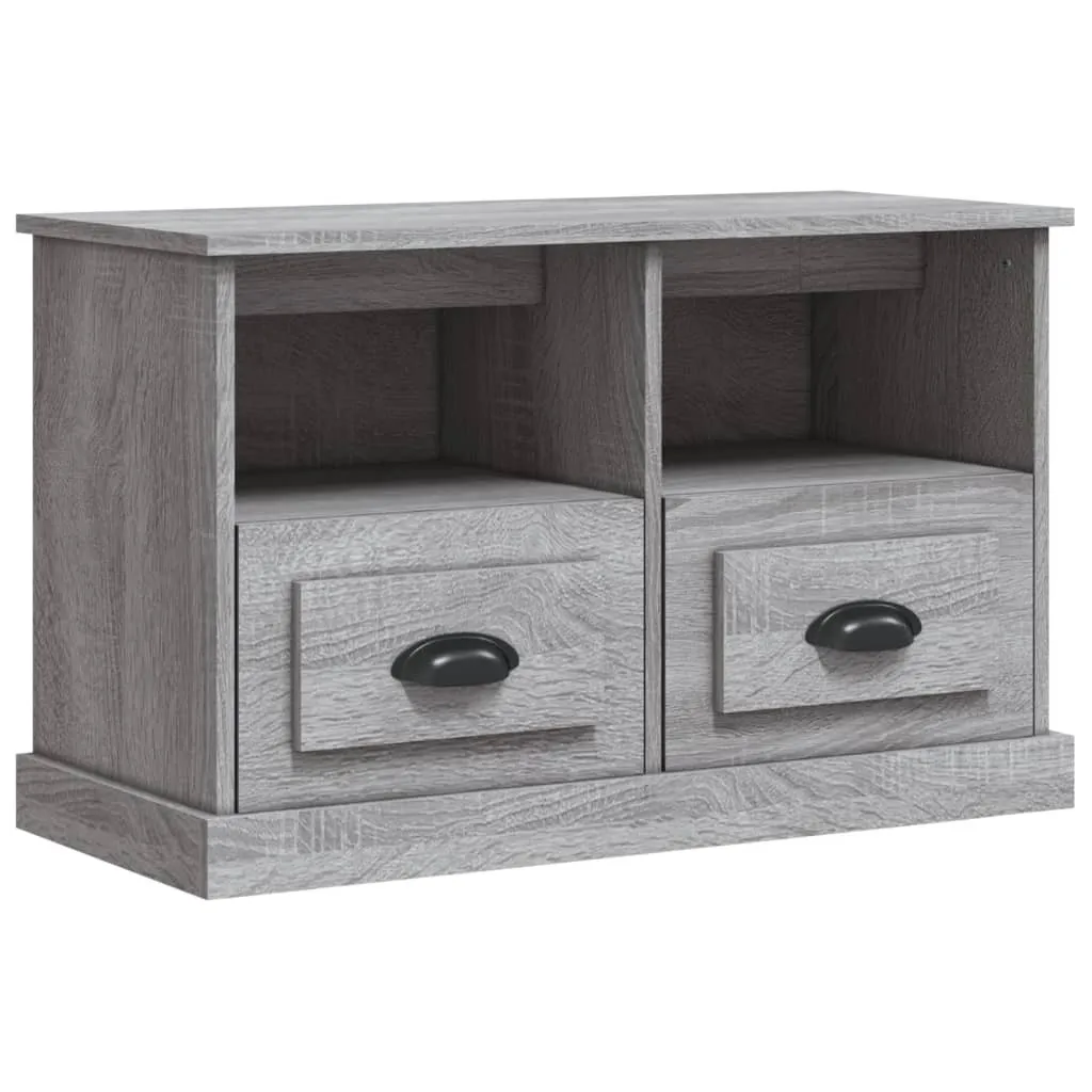 Mobile Porta TV Grigio Sonoma 80x35x50 cm | Supporto Robusto Salotto
