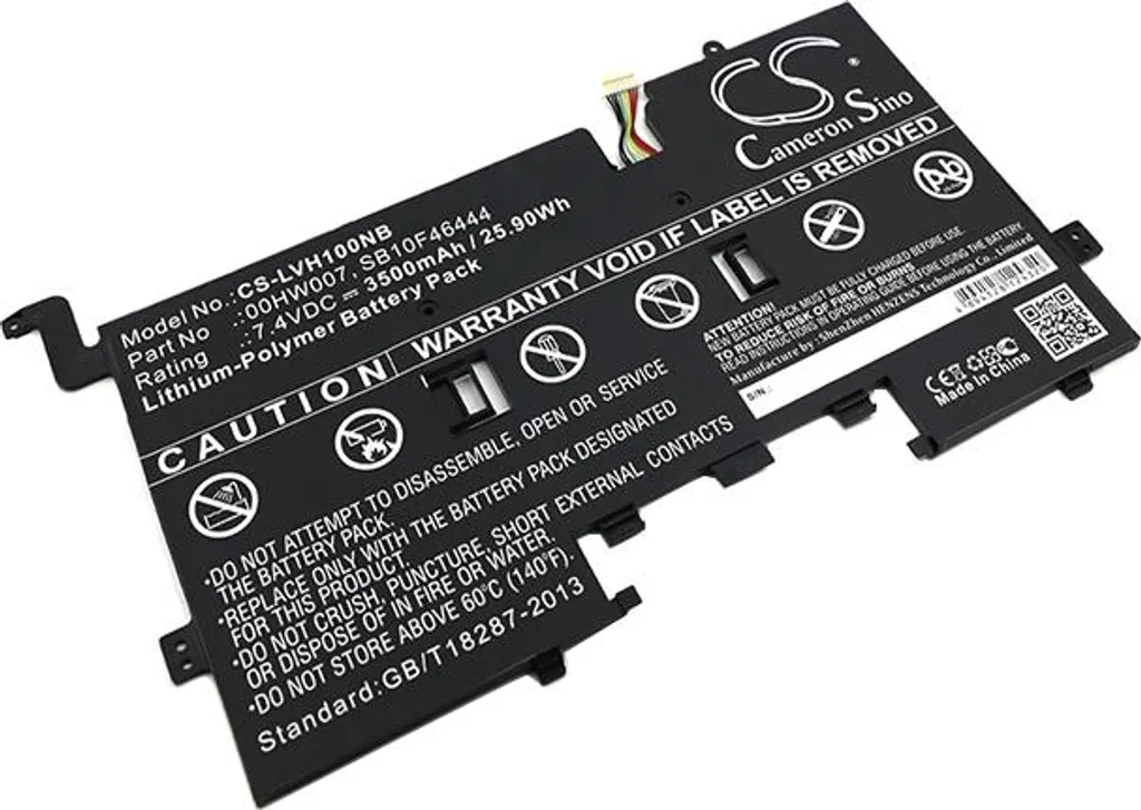 Batteria TECHTEK per Lenovo Helix 20CG 20CH | 00HW007 SB10F46444