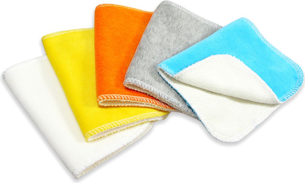 Petit Lulu - Feuchttücher, Reinigungstücher & Waschlappen - 20x12 cm Petit Lulu - Feuchttücher - Menge | Farbe:: 5 Stück | Einfarbig gemischt