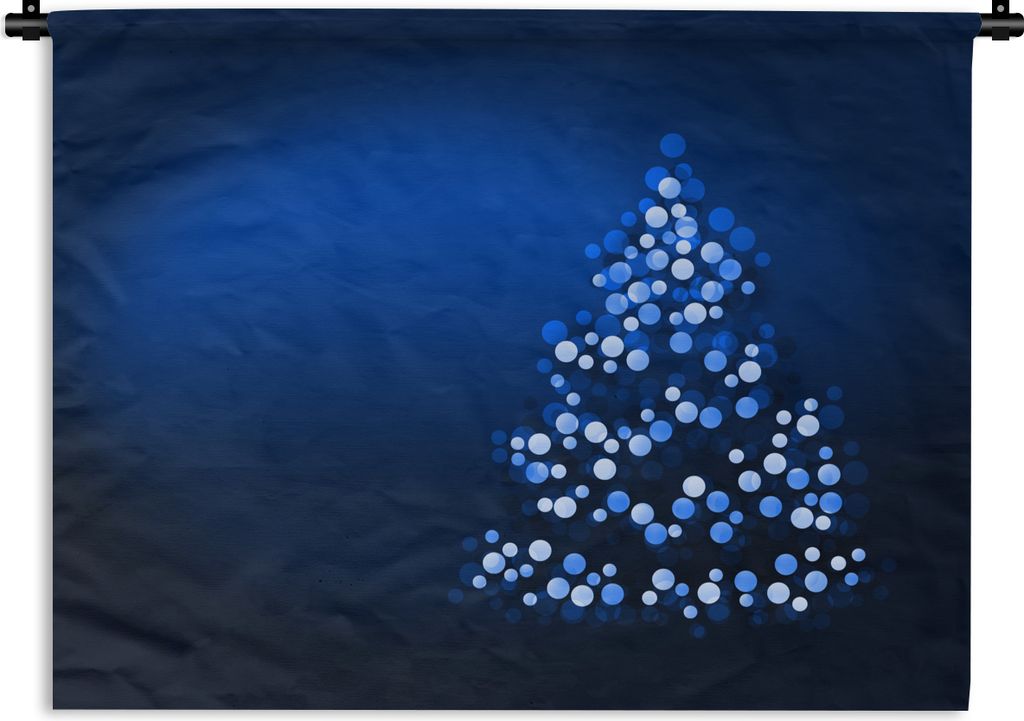 MuchoWow Wandteppich Wandbehang Ein abstrakt beleuchteter Weihnachtsbaum 60x45 cm Tapisserie Dekoration Wandtuch - Das Schlafzimmer