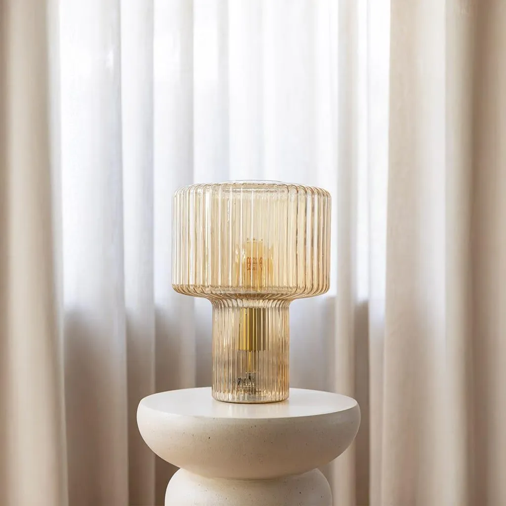 Lampe Ferano Ambra pour stopper l'éblouissement avec son verre strié E27 - 9