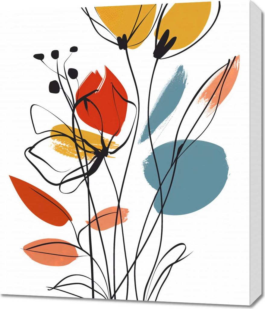 Bild 60x70cm Garten im Sommer