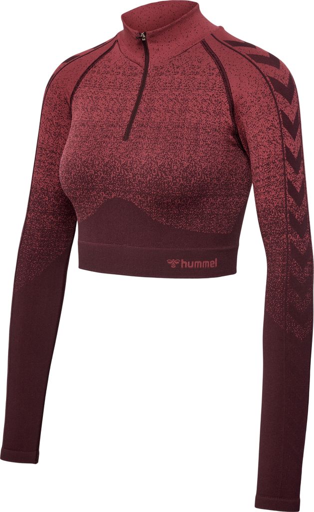 Hummel MT Fade Seamless Half Zip Longsleeve, Größe:L