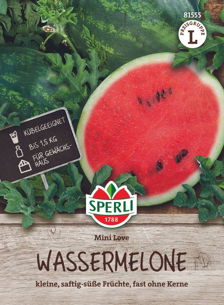 SPERLI Wassermelonensamen Mini Love F1 Citrullus lanatus 5 Produktbild 